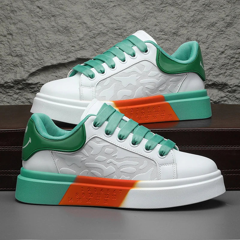 Men's Casual Platform Skateboard Tennis Sports Comfortable Vulcanized Sneakers