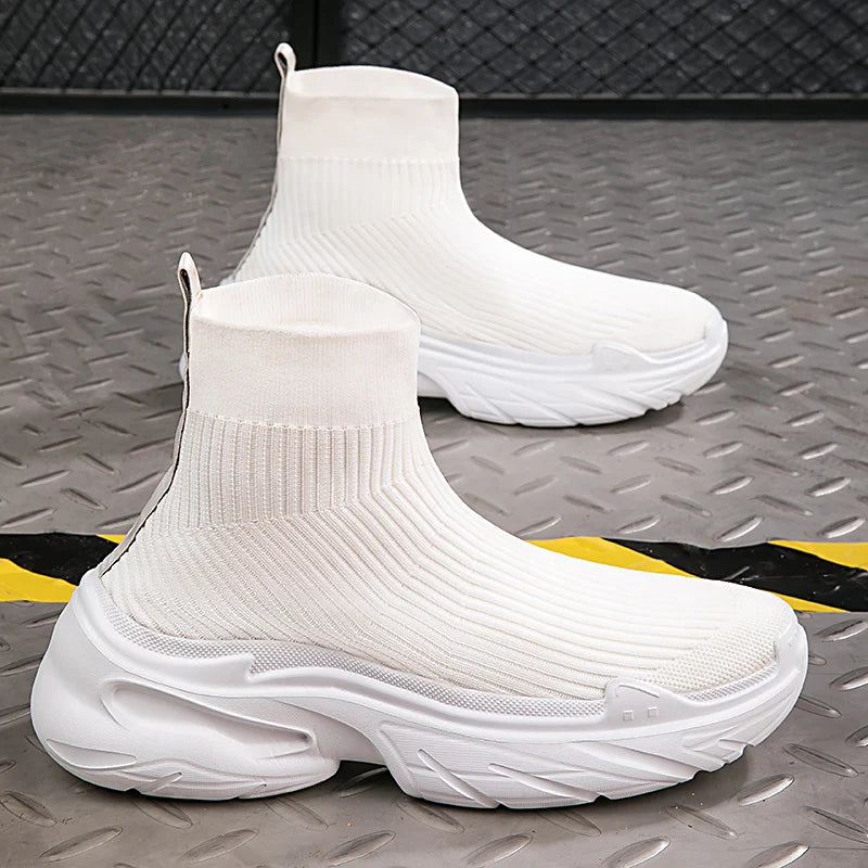 Men's Casual Sports Mesh Running Slip On Breathable Designer Tennis Shoes Walking Sneakers
