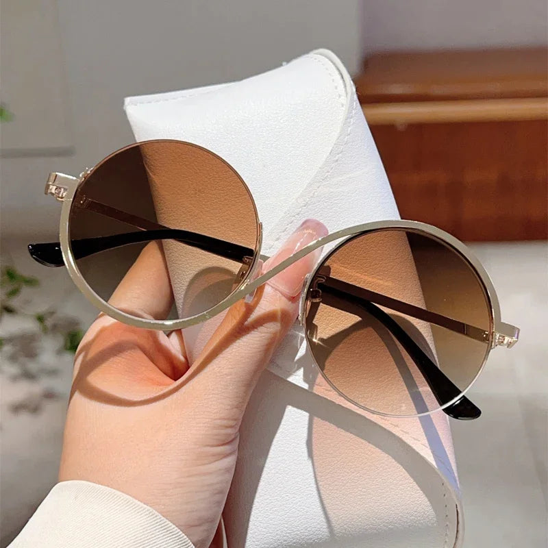 Women's Round Gradient Chic Sunglasses