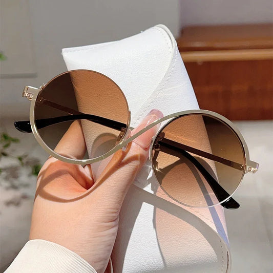 Women's Round Gradient Chic Sunglasses