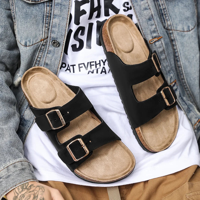 Buckle Design Slippers - Men's Indoor & Outdoor Garden Clogs