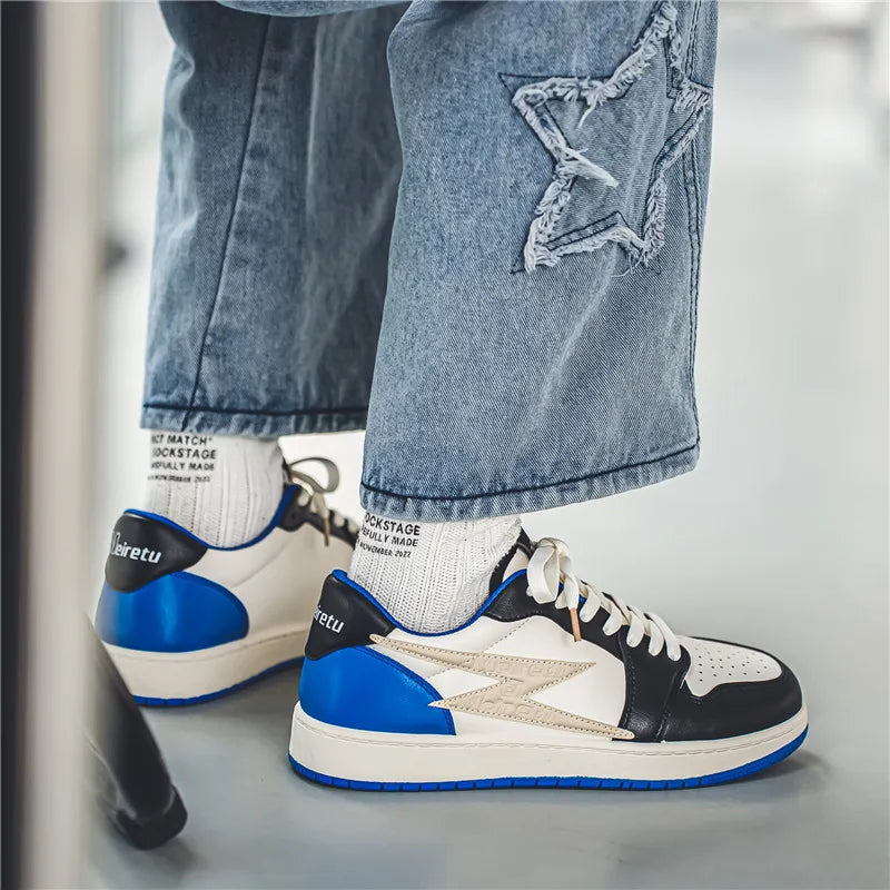 Men's Casual Outdoor Lightning Design Running Walking Sports Shoes Basketball Trainers Sneakers