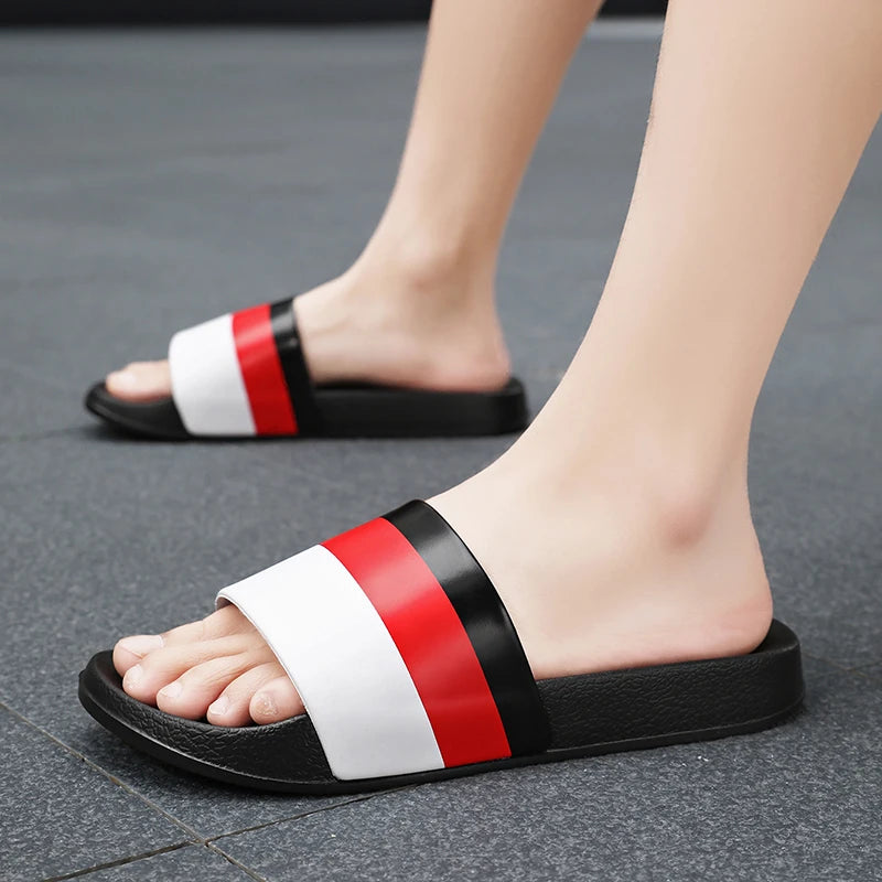 Men's Summer Slippers Sports Quick Dry Beach Sandals Flip Flops Slides