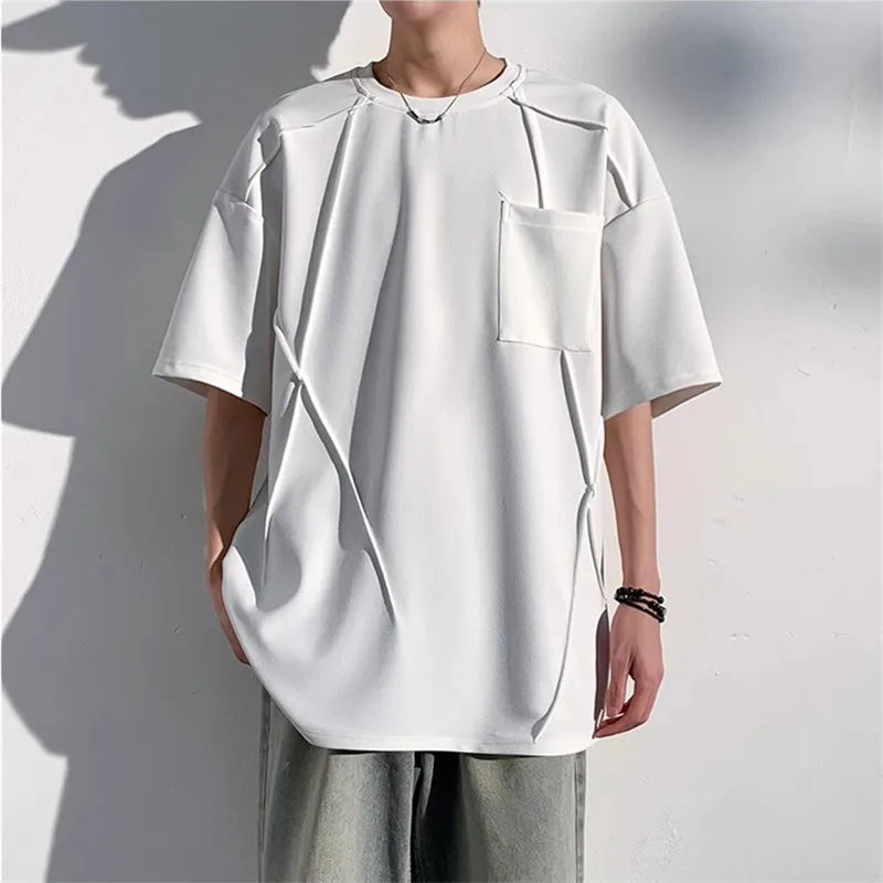 Men's Summer Half Sleeve Round-Neck Loose Casual T Shirt