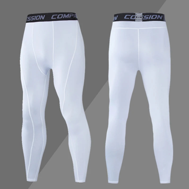 Men's Compression Sweatpants Tights Sport Pants for Gym Fitness Running Joggings Workout Trousers Dry Fit Leggings
