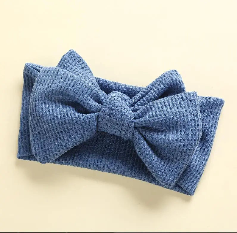 Infant Baby Girl Bow Headband Cute Stretch Bowknot Sweat Hair Bands Clothing Accessories