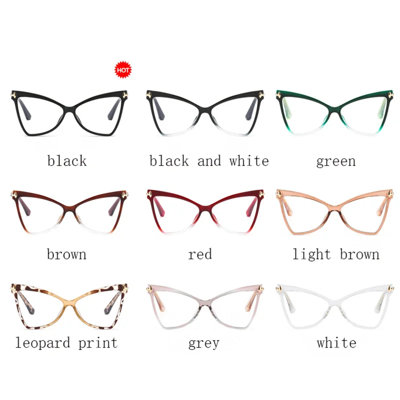 Women's Cat Eye Blue Light Blocking Glasses - Butterfly Large Frame Eyewear