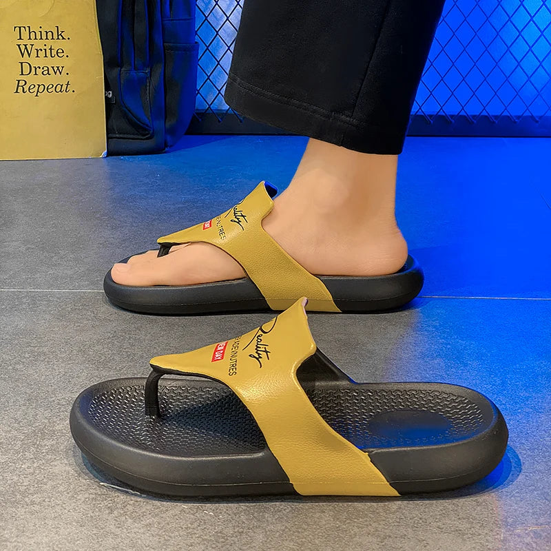 Men's  Summer Flip Flops EVA Platform Outdoor Breathable Sandals Clogs Waterproof Beach Slippers Slides