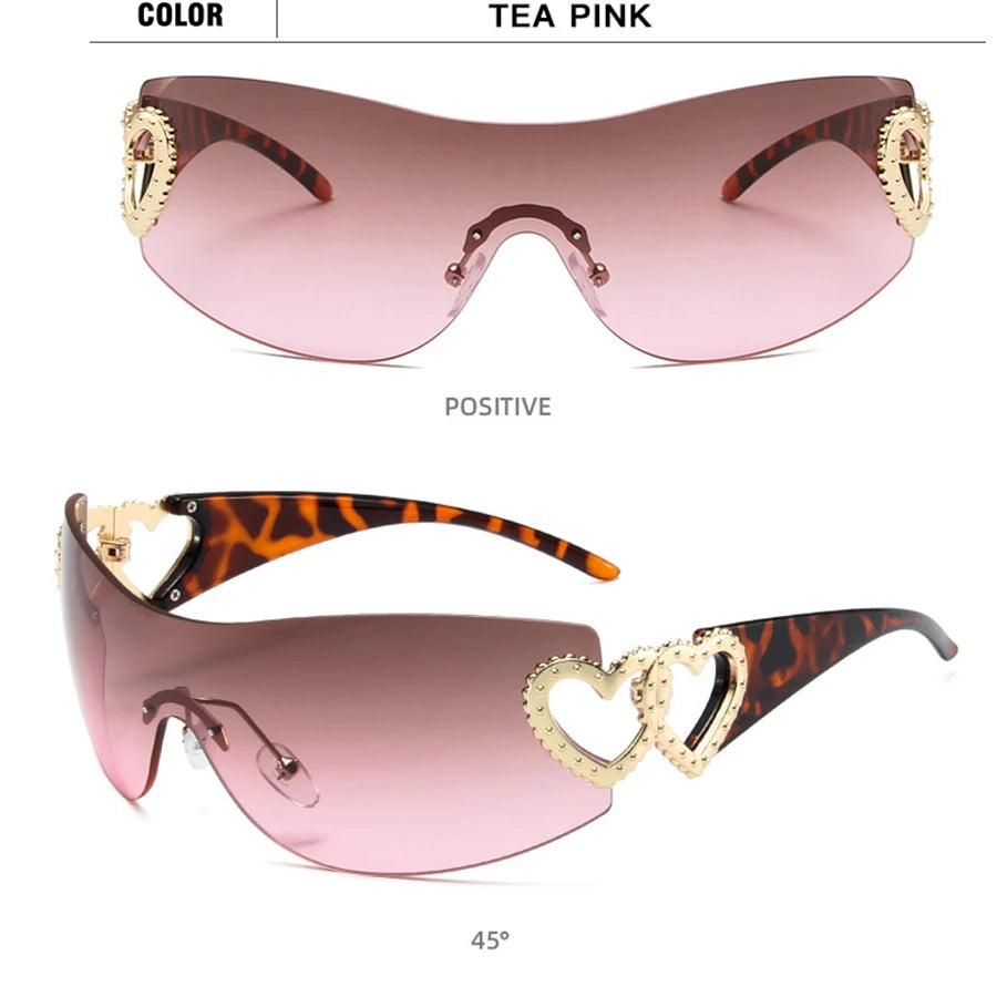 Frameless Sports Sunglasses UV400 for Women