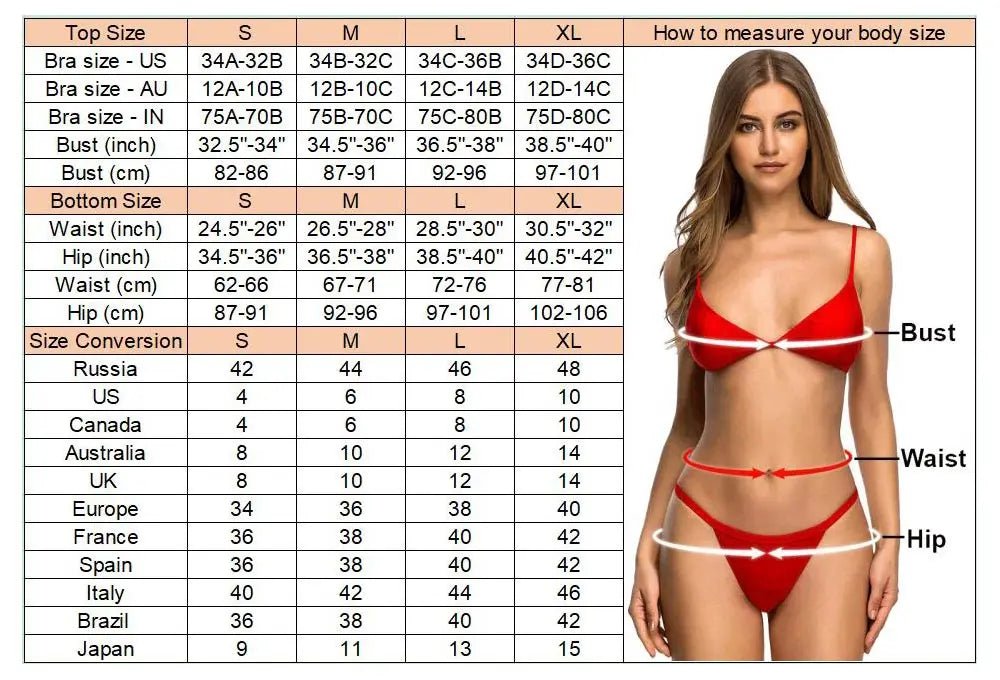 Women's Metal Star High Cut Leg Bikini  Swimsuit Swimwear Two-pieces Bikini Set