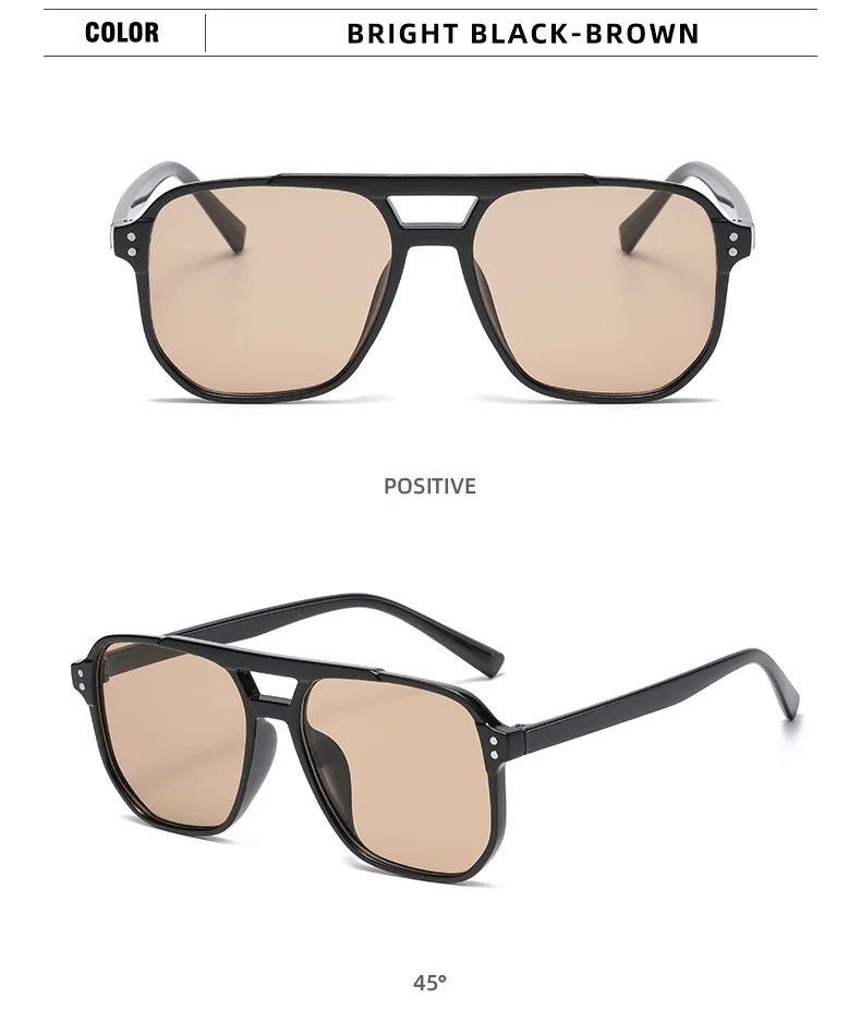 Men's Retro Plastics Frame UV400