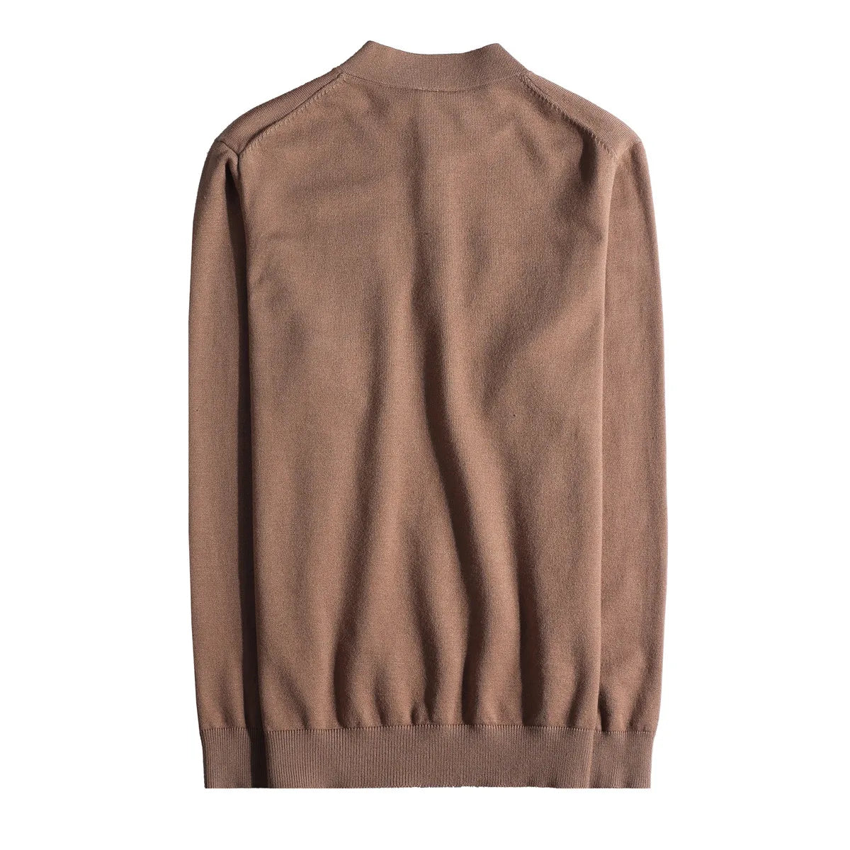 Men's Slim Fit Knitted O-Neck Pullover Sweater Solid Color Warm Korean Style