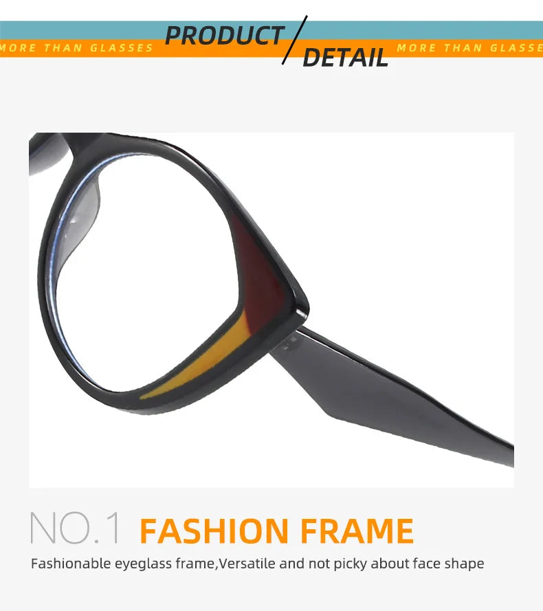 Cat Eye Blue Light Blocking Glasses - Large Frame Fashion Eyewear for Women & Men