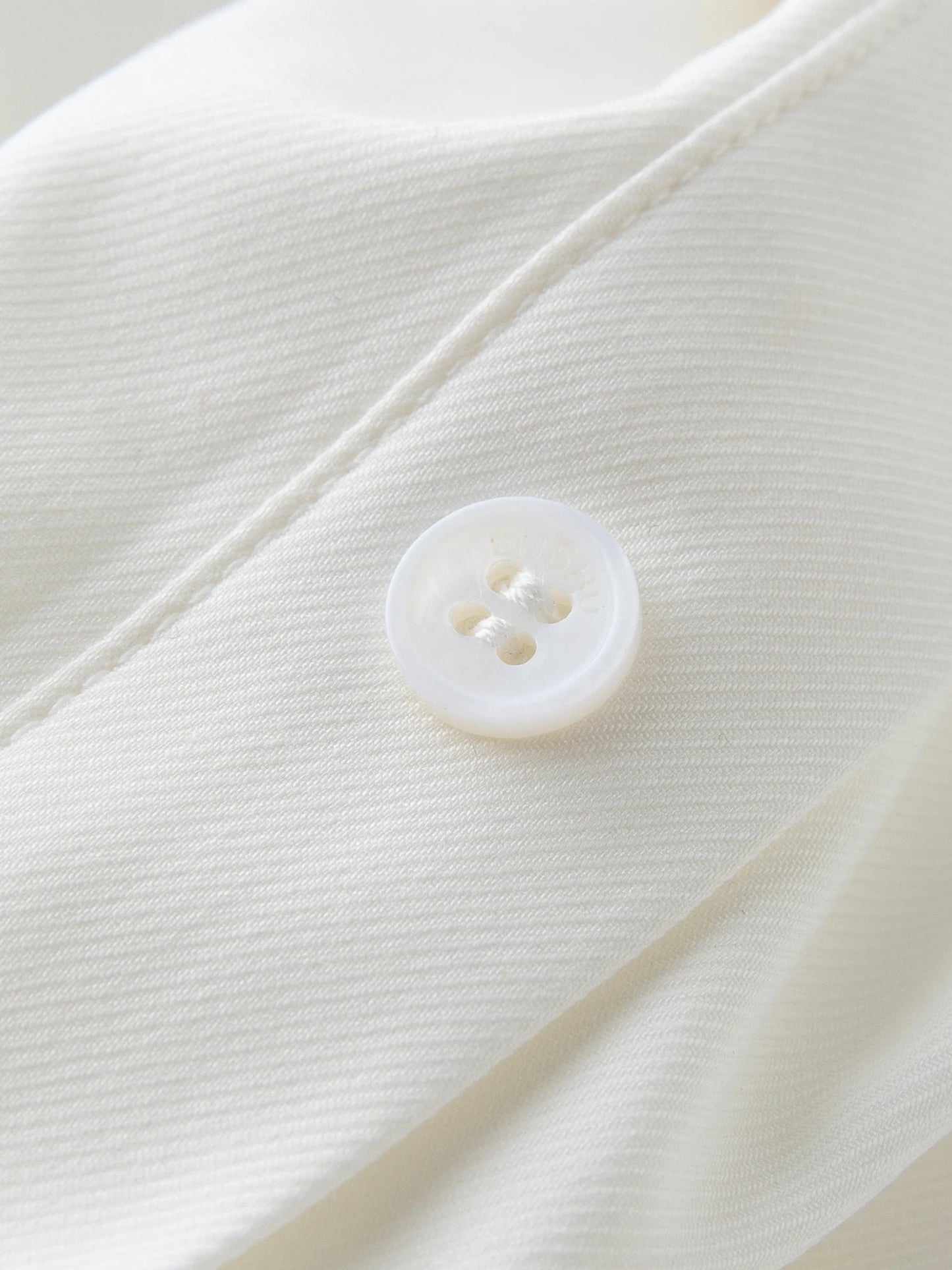 Plus Size Bow Lace Draped Collar Blouse Dress - White Cocktail Dress