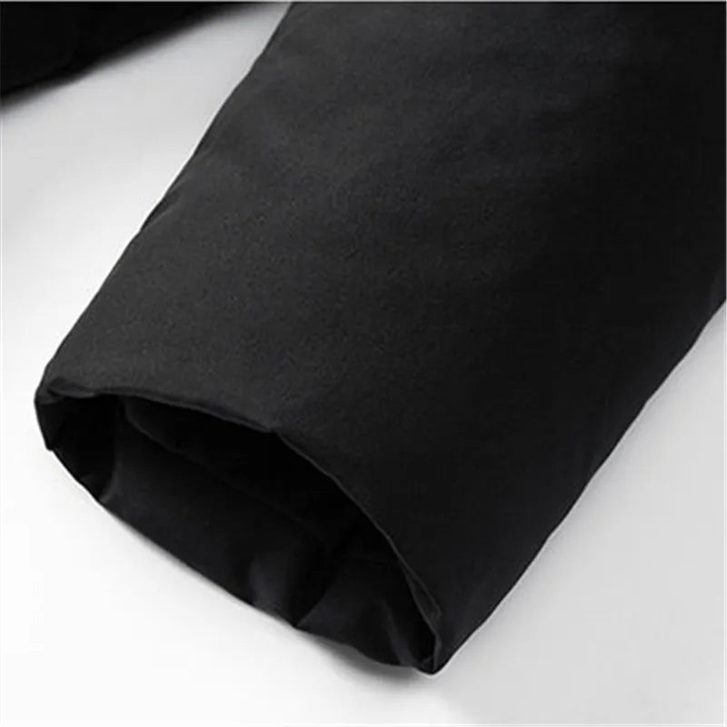 Men's Winter Long Parka - Stand Collar Warm Thick Outerwear Coat