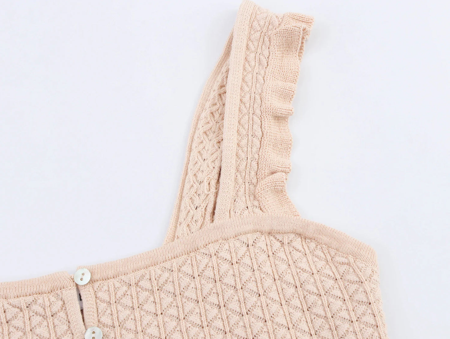 Square Neck Knitted Cami Top