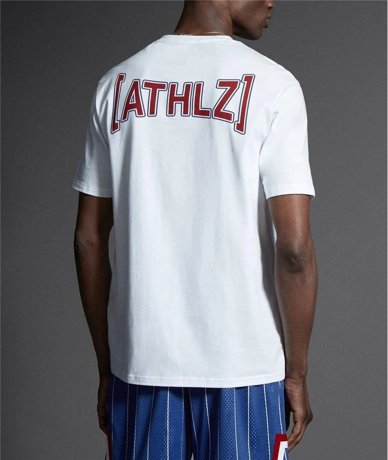 Men's Basketball Print Cotton T-Shirt