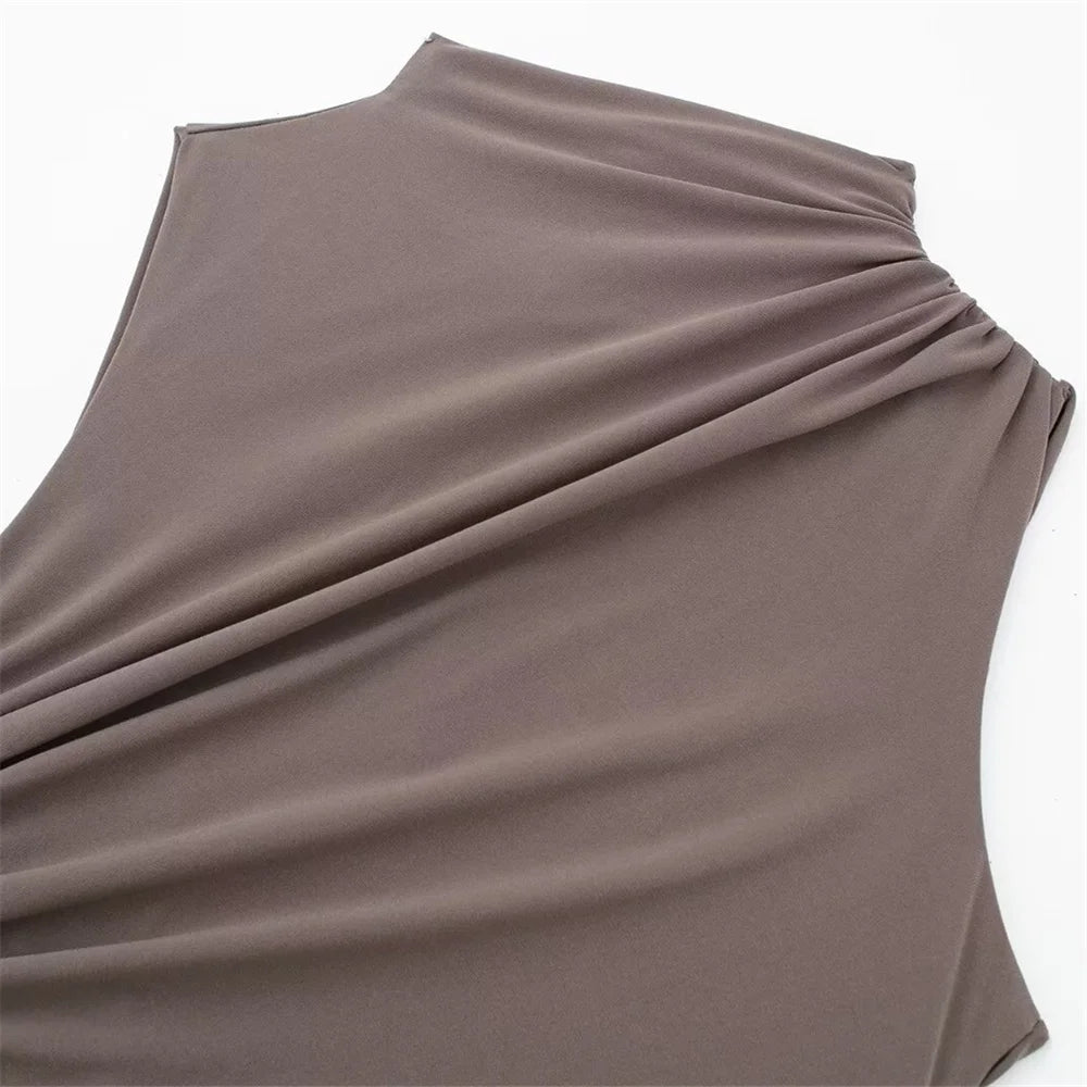Pleated Maxi Dress
