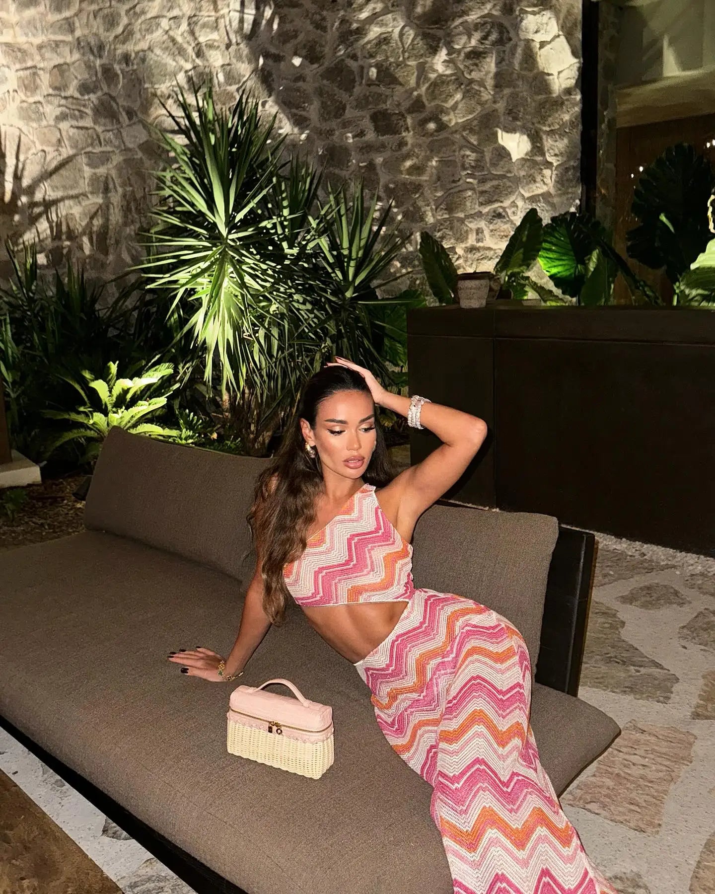 Women's One Shoulder Cut-Out Maxi Dress - Beach Cover Up & Evening Wear