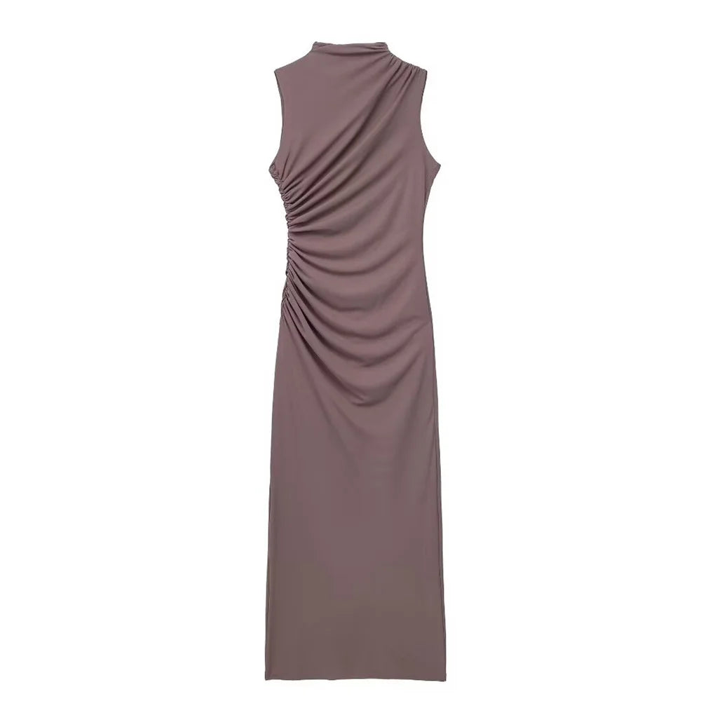 Pleated Maxi Dress
