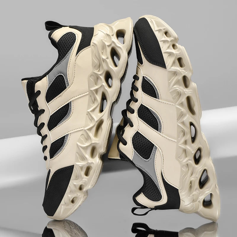 Men's Casual Breathable Sports Shoes Lace Up Comfortable Sneakers