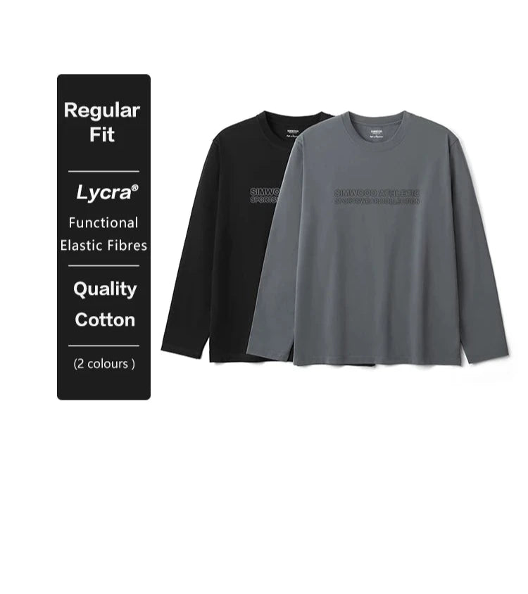 Men's 210gsm Long Staple Cotton Long Sleeve T-shirt