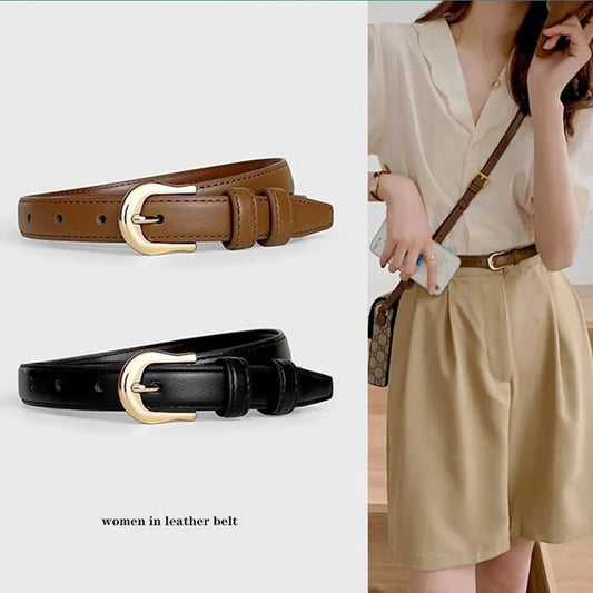 Women Buckle Pin Belt