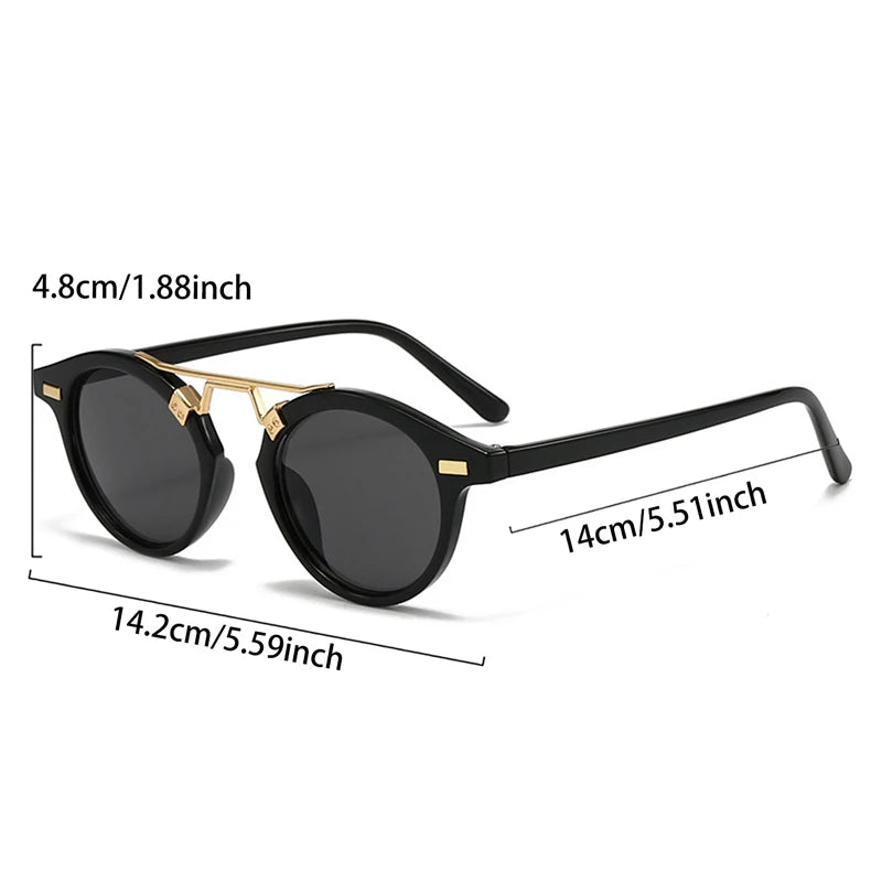 Women's  Vintage Round Sunglasses Gradient Outdoor Shades