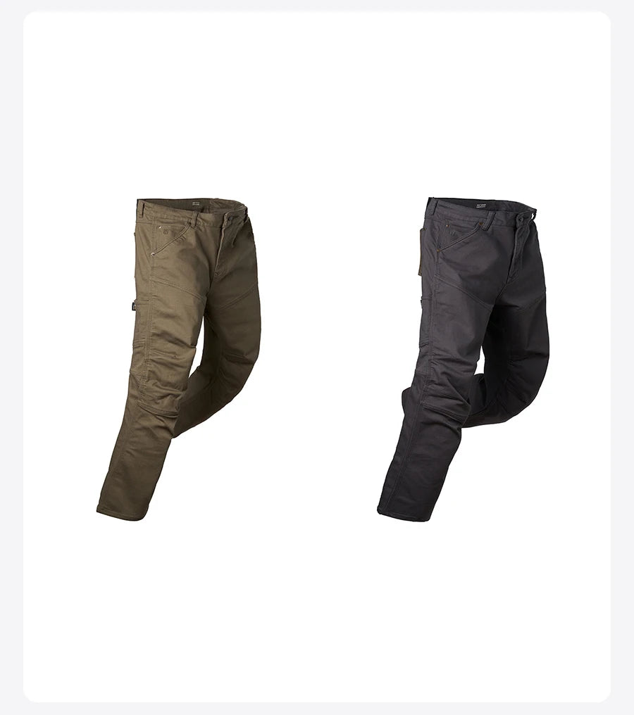 Men's Draping Motorcycle Riding Jeans - Fashion Denim Trousers