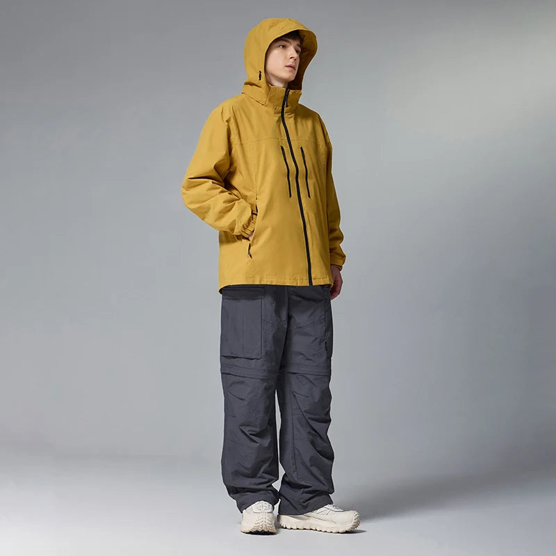 Men's Teflon Waterproof Outdoor Jacket - Breathable Sports Jacket Unisex