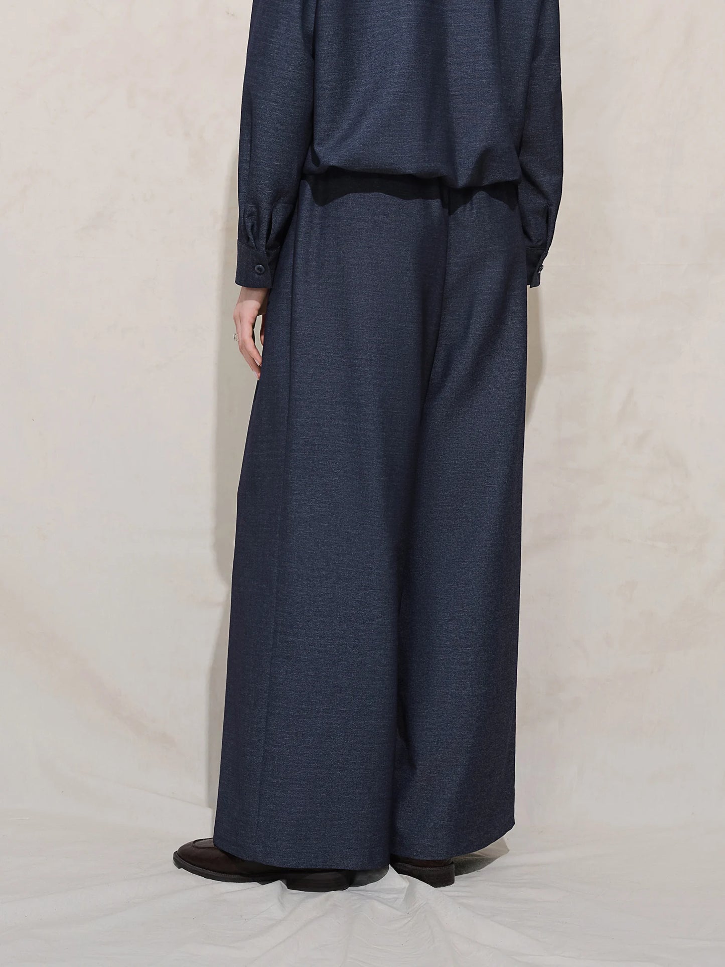 Navy Blue Three Piece Set - Coordinated Outfit for Office and Casual Wear