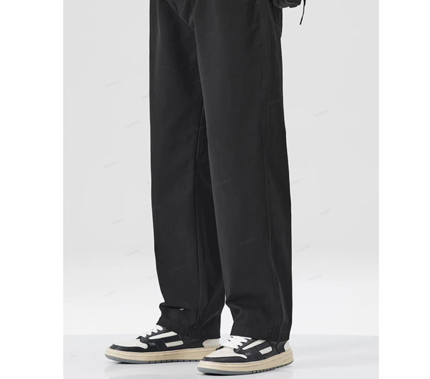 Men's 100% Cotton Wide Leg Casual Trousers | Elastic Waist Year-Round Pants M–XXXL