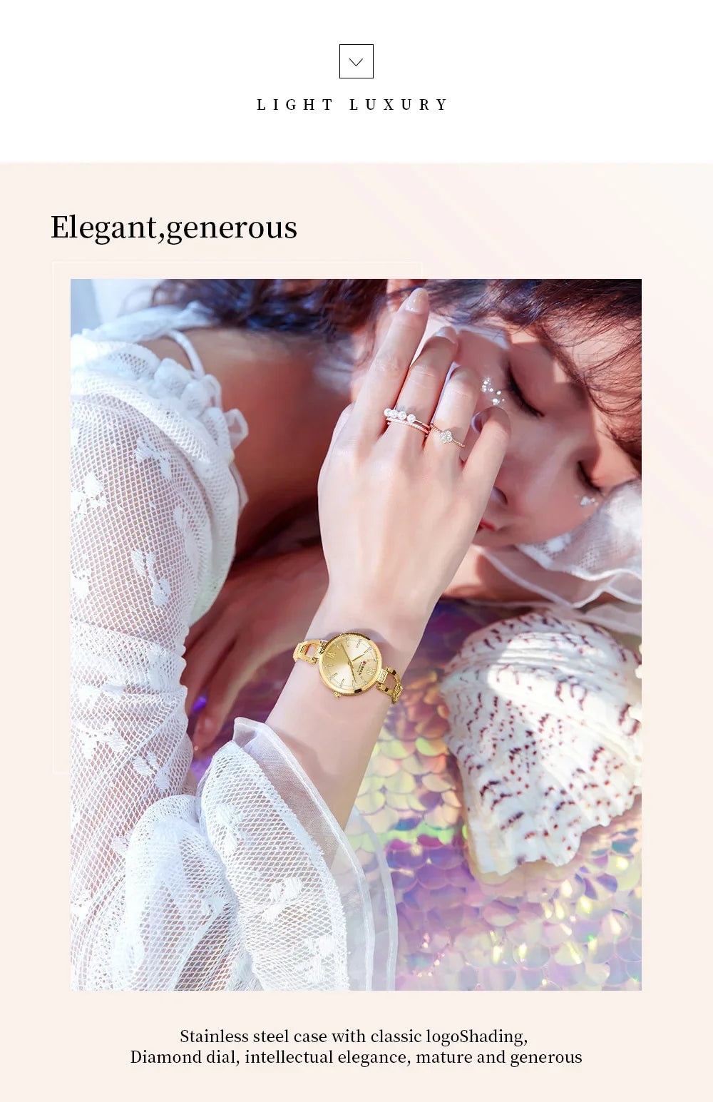 Elegant Stainless Steel Quartz Watch - Waterproof Fashion Timepiece