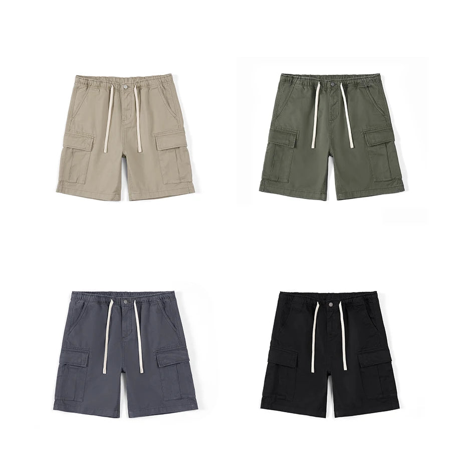 Men's Loose Cargo 320gsm Lightweight Outdoor Vintage 100% Cotton Shorts