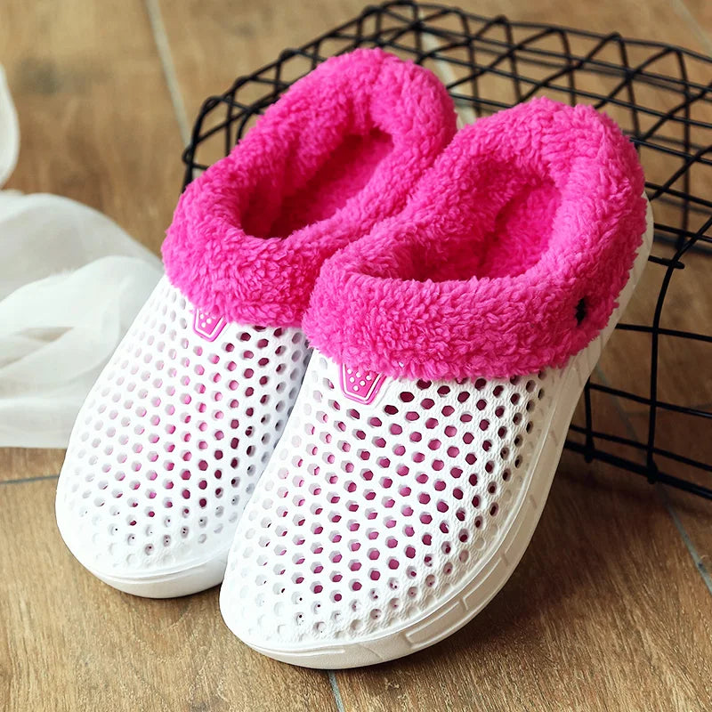 Plush Warm Slippers - Soft Non-Slip Indoor Home Slides