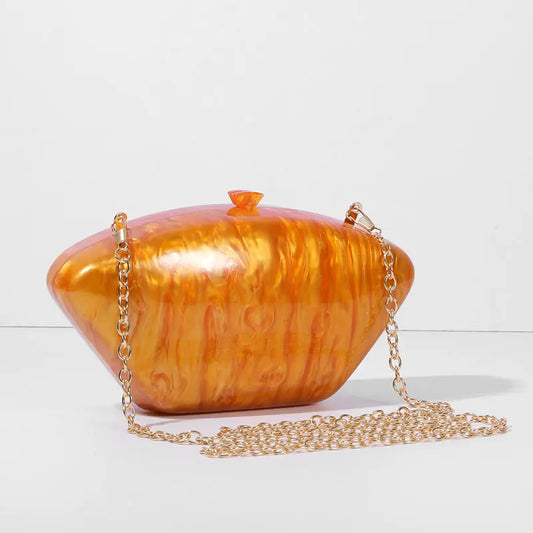 Women's Chain Clutch Crossbody Shoulder Acrylic Handbag