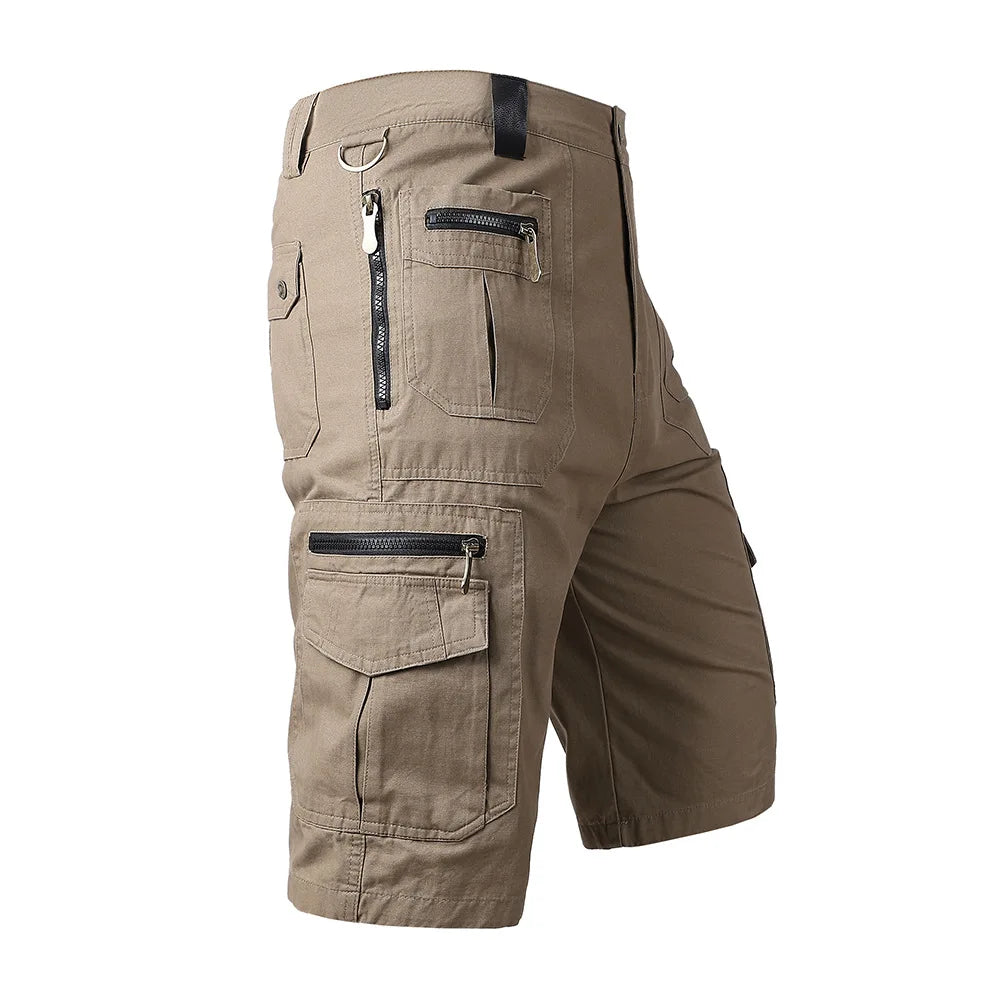 Men's Summer Cotton Multi Pocket  Cargo Shorts