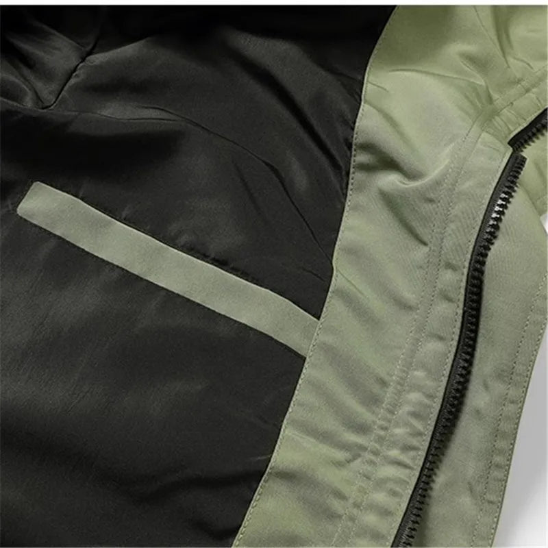 Men's Outdoor Windproof Hooded Waterproof Sports Jacket