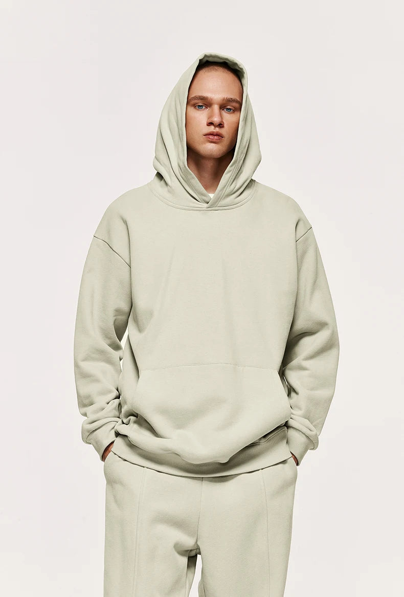 Unisex 460gsm Heavyweight Premium Cotton Oversized Plain Hoodie