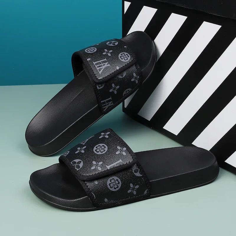 Men's Summer Slippers Sport Slides Quick Dry Beach Sandals  Flip Flops