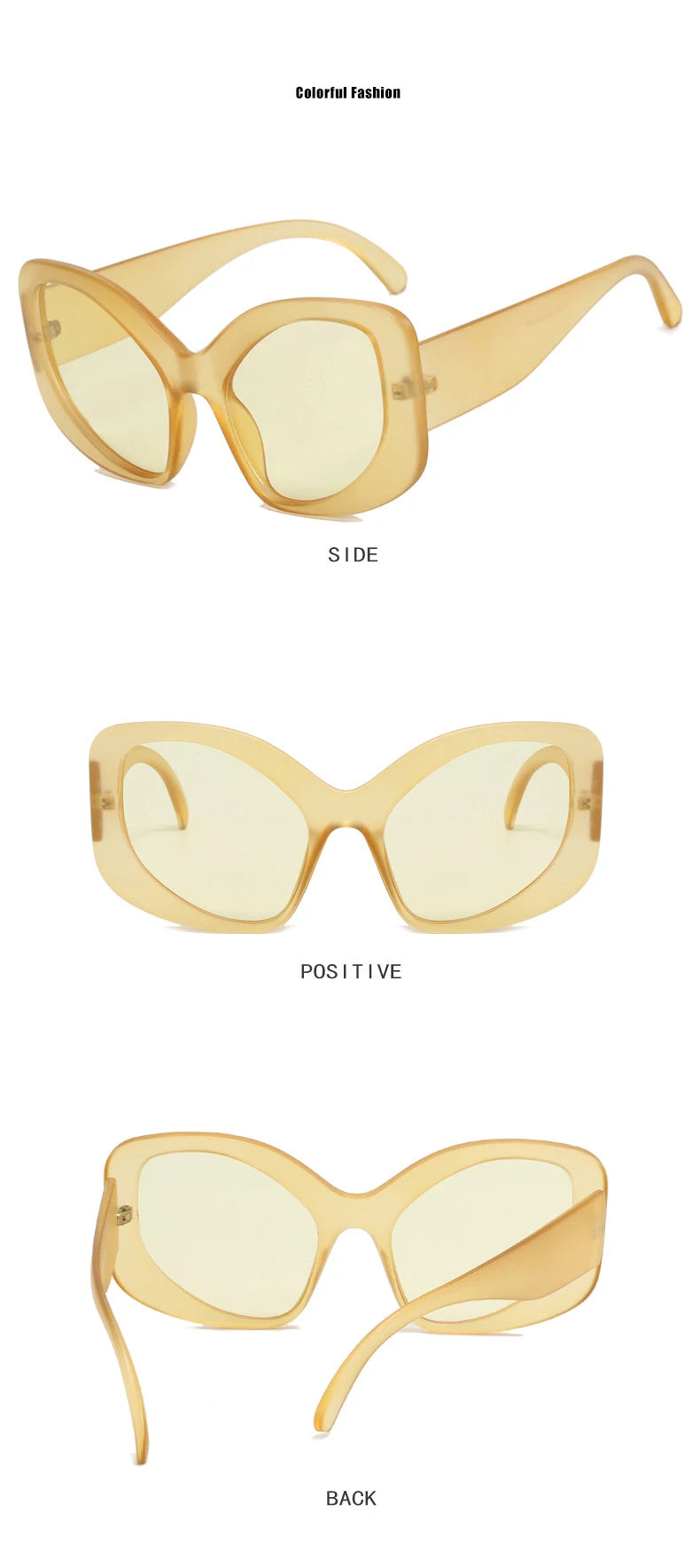 Women's Oversized Irregular Rim Sunglasses