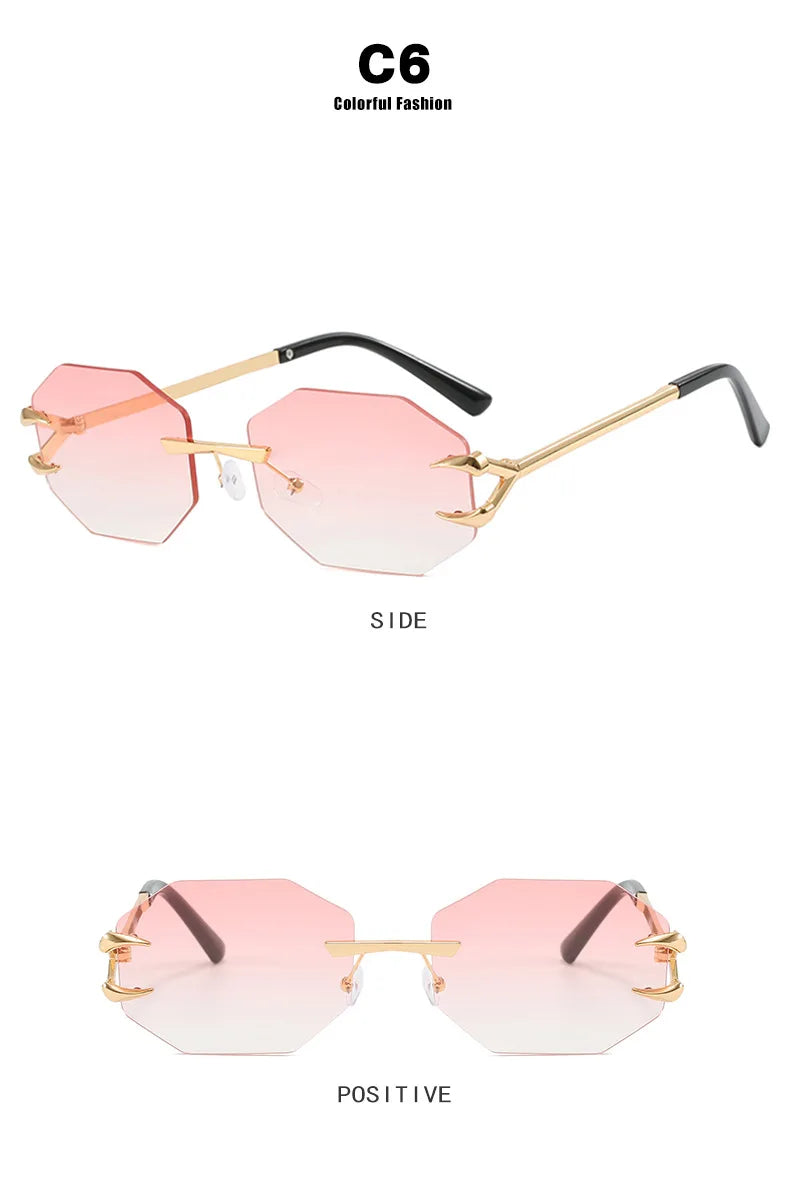 Women's Fashion Sunglasses - Frameless UV400 Sports Eyewear