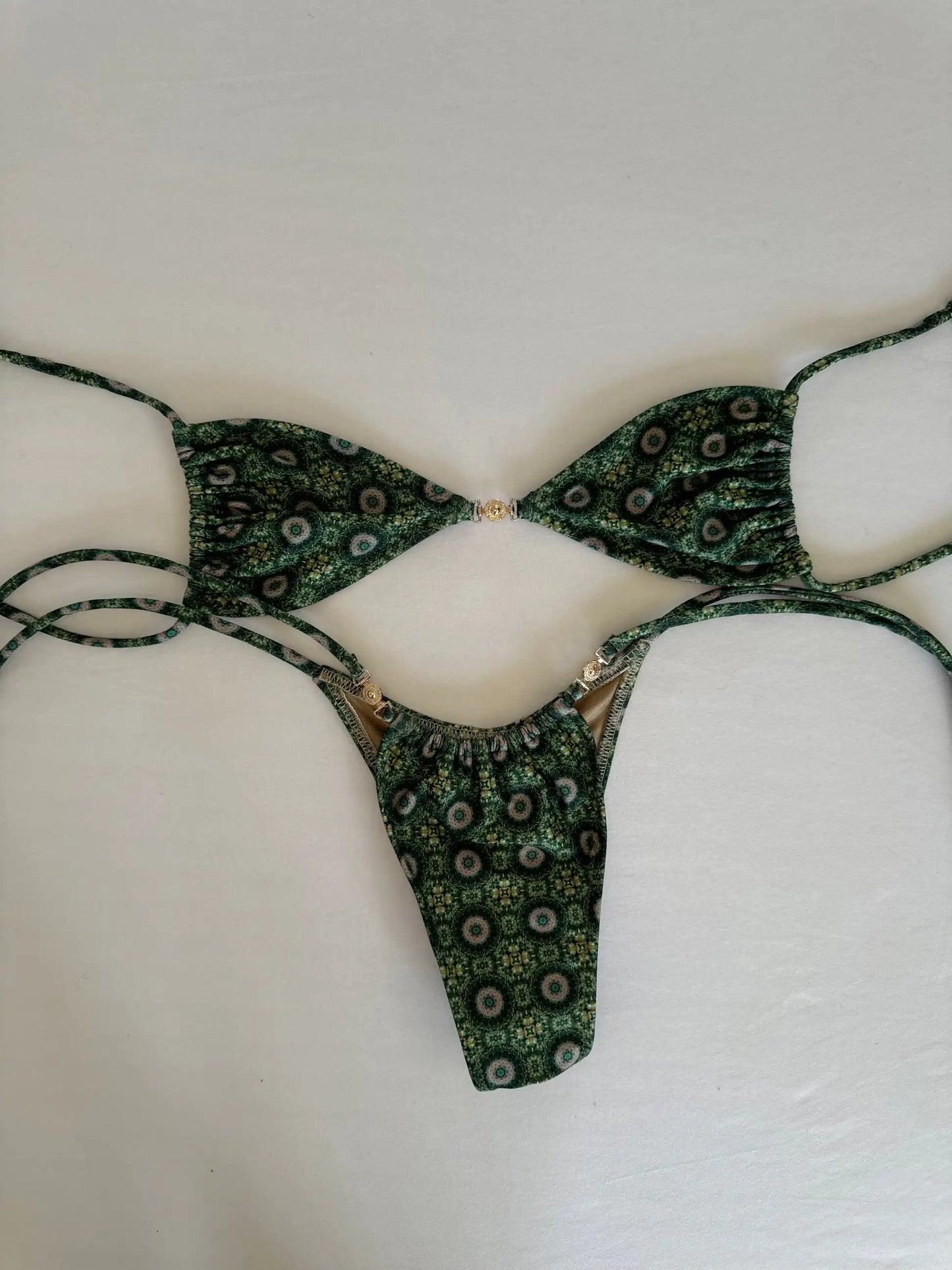 Women's Thin Strap Bandage Bikini Set - Beach Vacation Swimwear