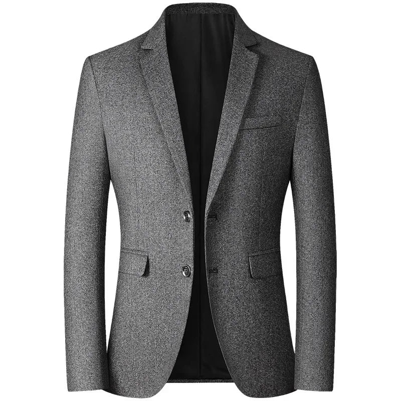 Men's Business Casual Blazer - Solid Color Wedding Suit Jacket