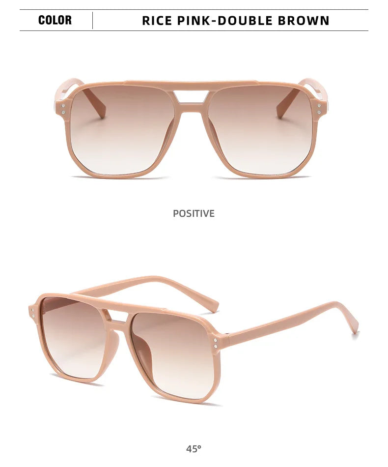 Men's Retro Plastics Frame UV400