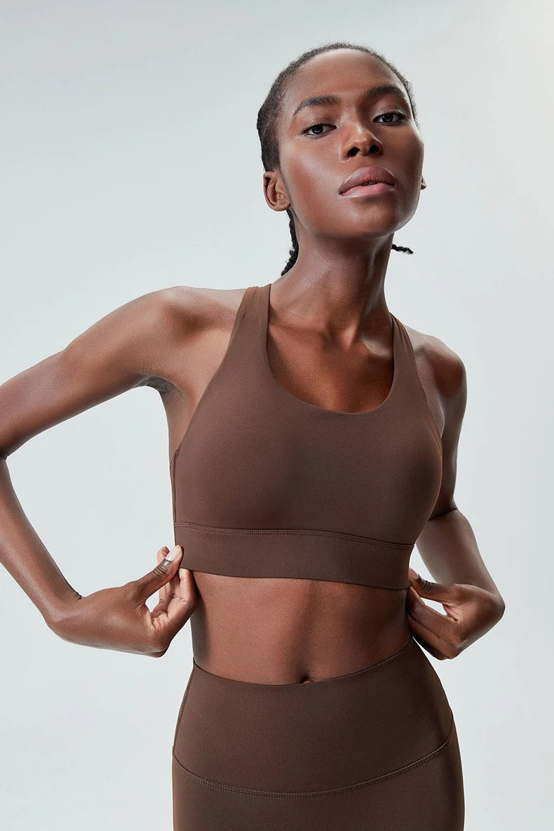 Women's High Impact Fitness Yoga Bra Buttery Soft Gym Running Breathable Quick Dry Sports Vest