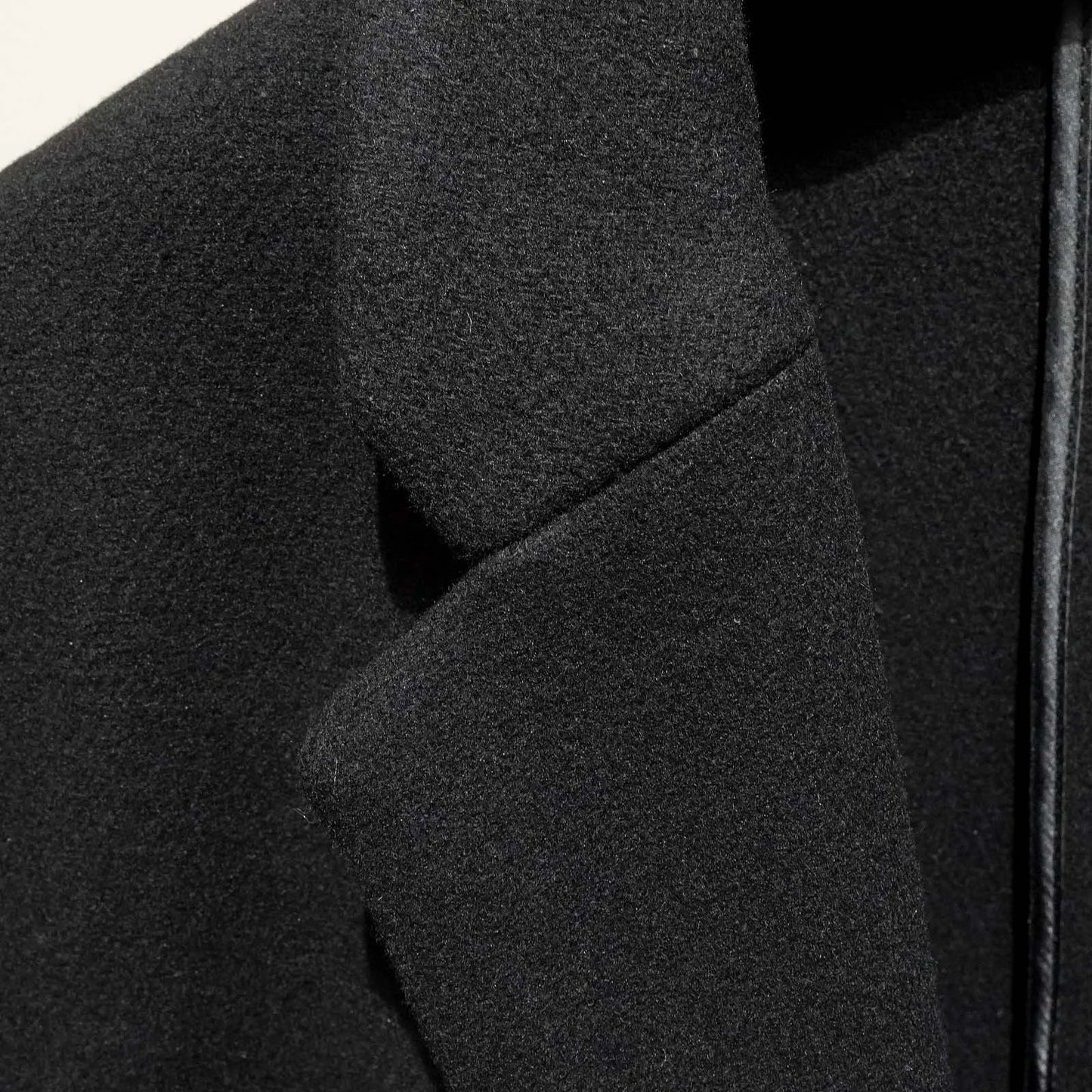 Men's Wool Blend Suit Long Collar Coat