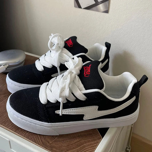 Men's Casual Design Sneakers Sports Shoes Platform Canvas Sneakers