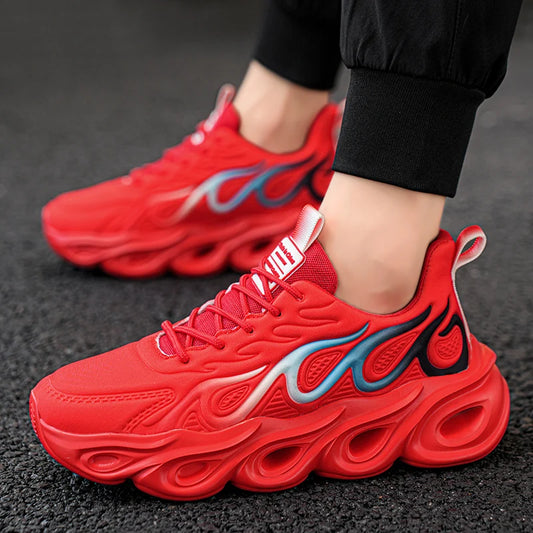 Men's Platform Sports Shoes Running Tennis Flats Sneakers