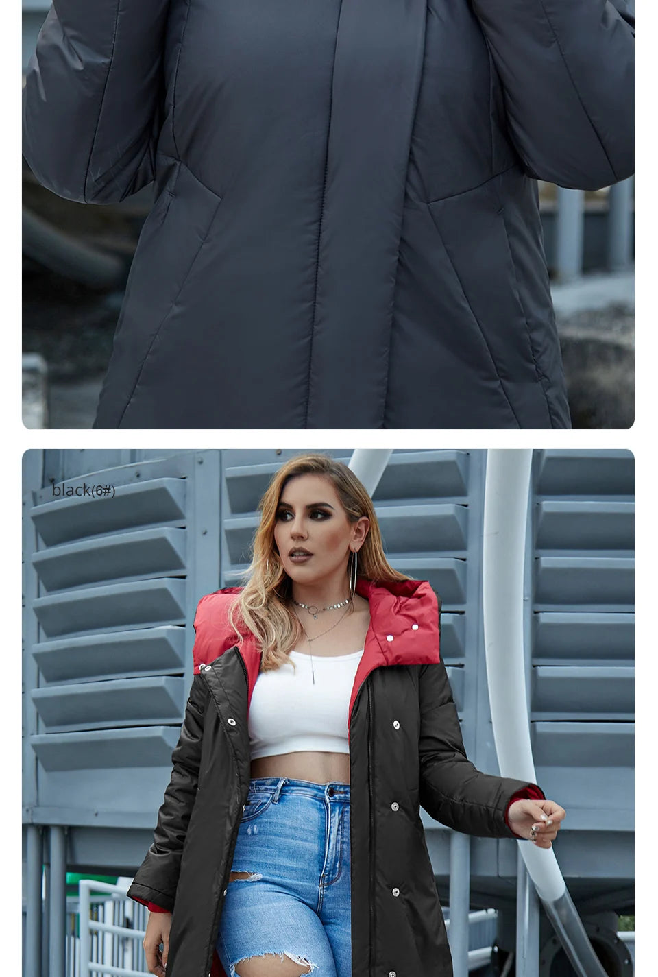 Women's Long Hooded Parka